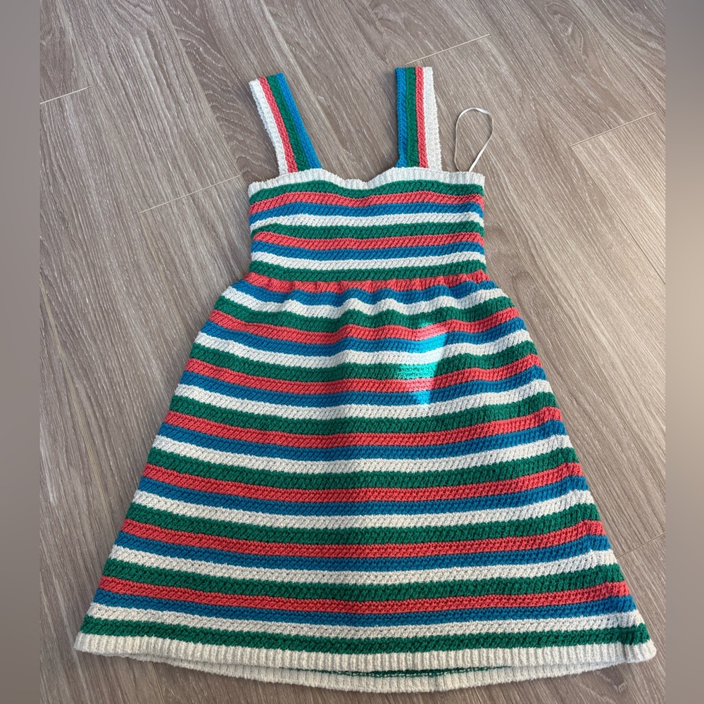 Zara Crochet Striped Dress - size S